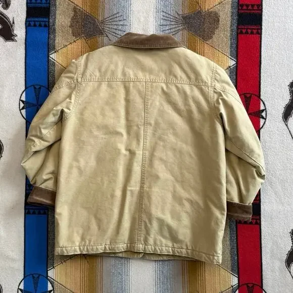 Vintage Women’s L.L. Bean Quilt Lined Barn Coat Size Petite Medium Corduroy - Picture 2 of 12